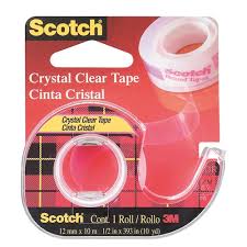 Scotch Crystal Tape 12mmx10m m/dispenser
