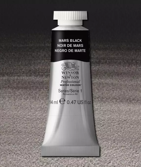 W&N Professional Watercolour 14ml 386 Mars Black S1