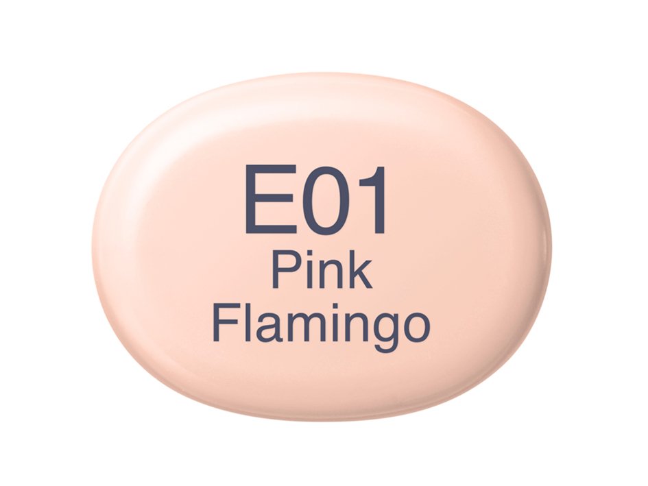 Copic Marker Sketch - E01 Pink Flamingo