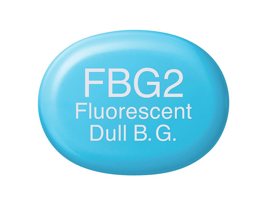 Copic Marker Sketch - FBG2 Fluorescent Dull Blue Green