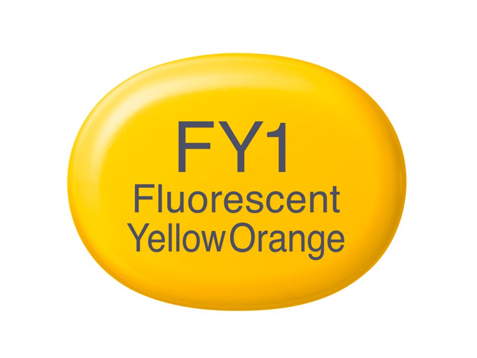 Copic Marker Sketch - FY1 Fluorescent Yellow Orange