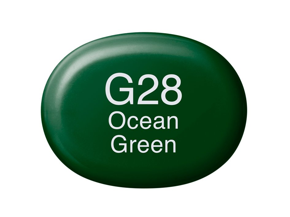 Copic Marker Sketch - G28 Ocean Green