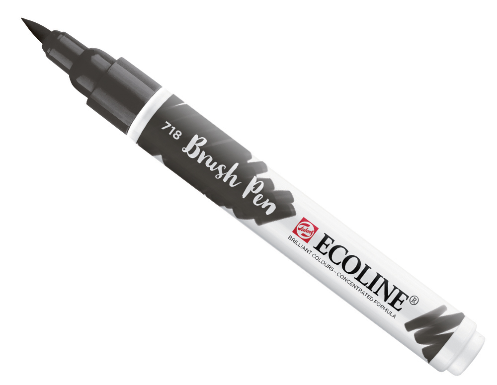 Talens Ecoline Brush Pen - 718 Warm Grey