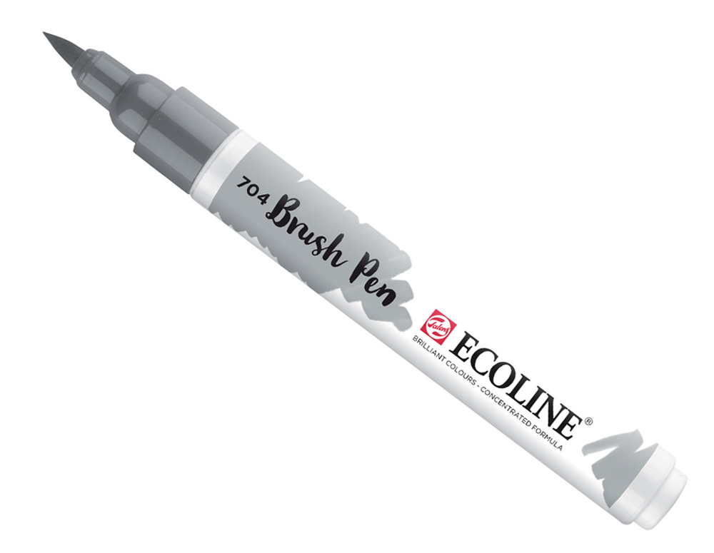 Talens Ecoline Brush Pen - 704 Grey