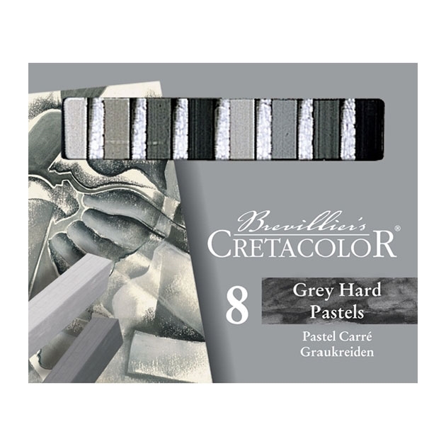 Cretacolor Pastel Carré Sticks 48508 Gråkritt 8 7x7