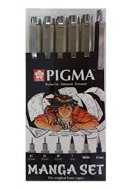 Sakura Pigma Manga Set 6 penner