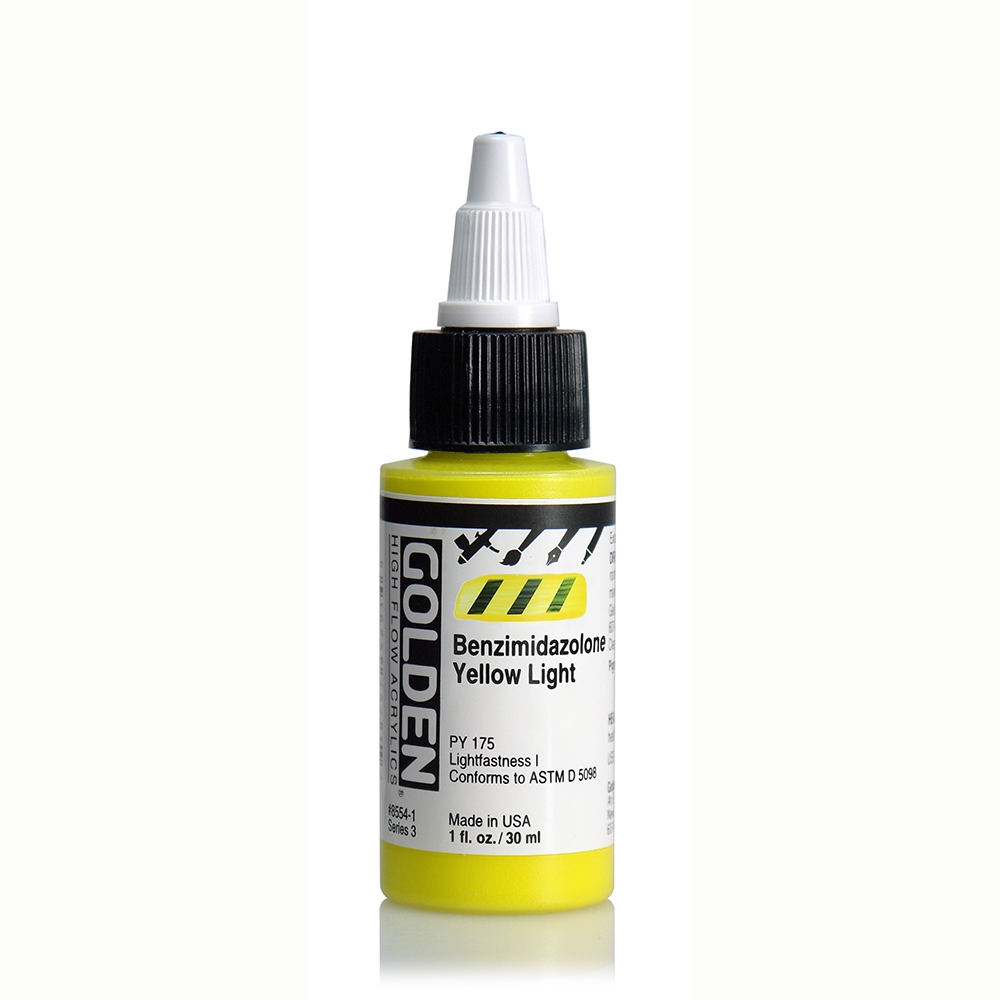 Golden High Fluid Acrylic 30ml 8554-1 Benzimidazolone Yellow Light S3