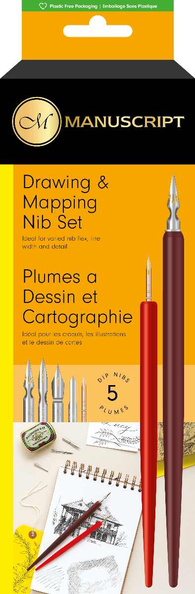 Manuscript Pen&Nib set Drawing&Mapping