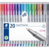 Staedtler Triplus Fineliner 0,3mm set 20 Colours