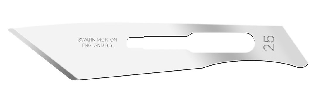 Swann-Morton skalpellblad nr.25 skaft nr.4 (pk.5)