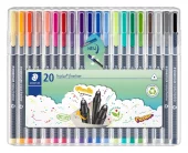 Staedtler Triplus Fineliner 0,3mm set 20 Colours