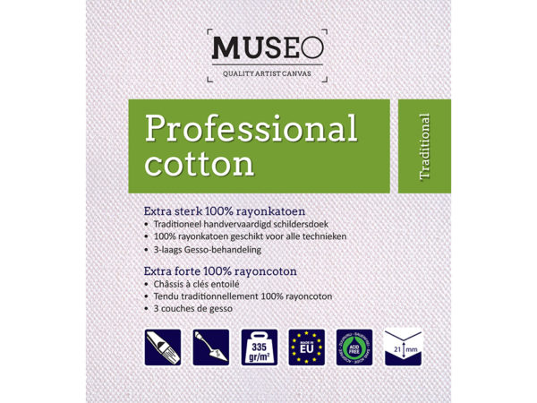 Museo C 100% Bomull 70x100cm - Profil 20x45mm med kryss