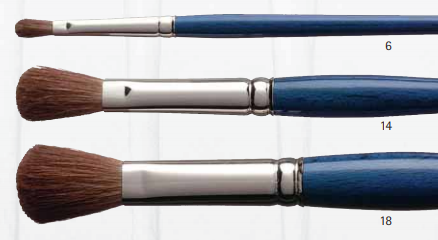 Habico pensel 151F ekornhår aqua-lasur 6