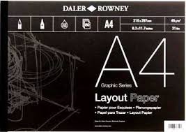 Daler Rowney Layout Pad A4 45gr.
