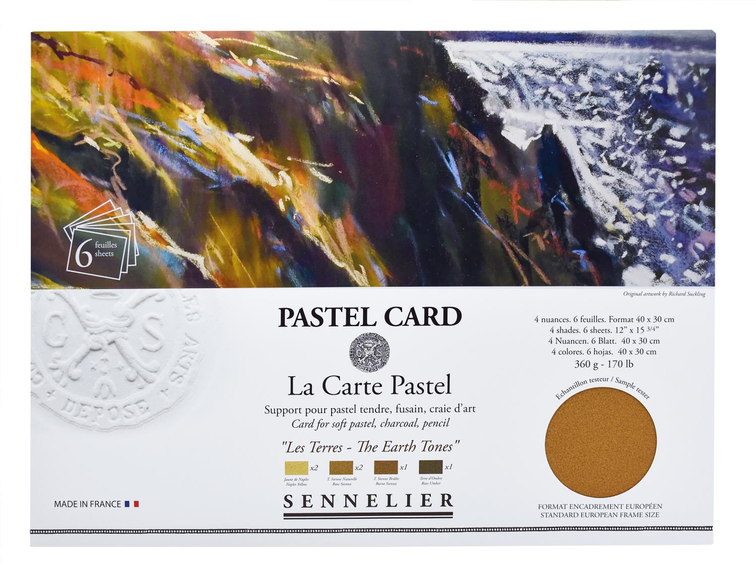Sennelier Pastel Card 6pk. 30x40 Earth Tones