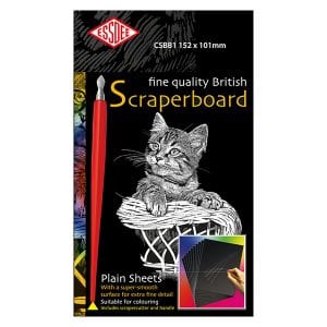 Essdee Scraperboard 101x152mm Black Sheets