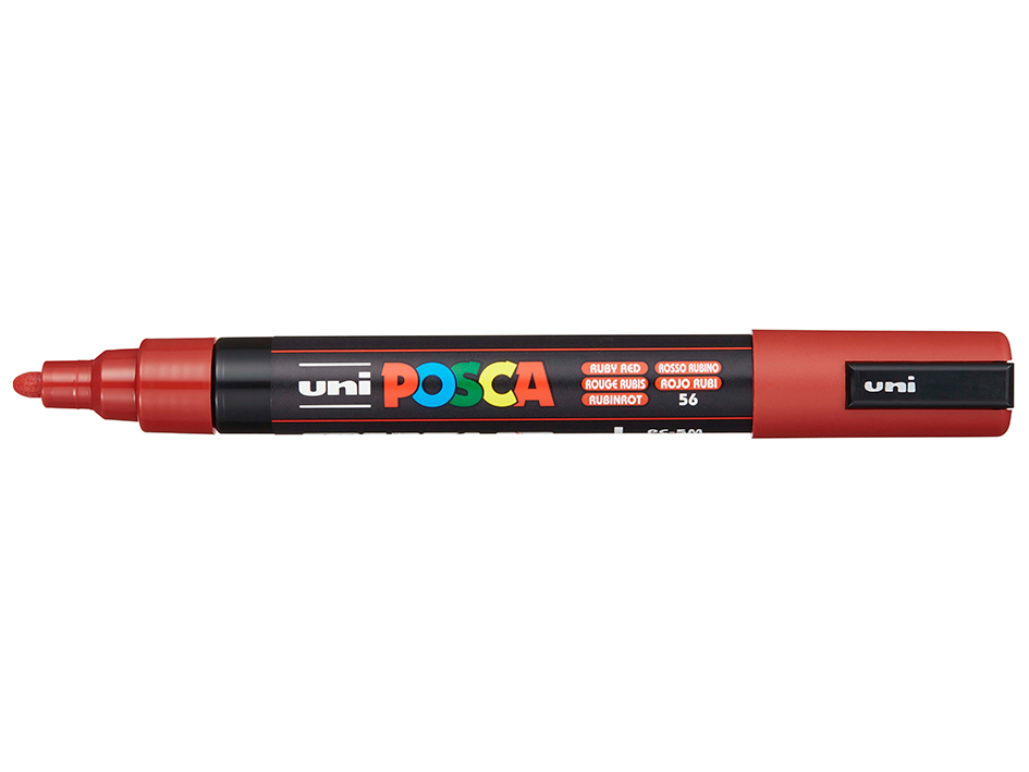 Uni POSCA PC-5M – Medium 1,8-2,5mm – 56 Ruby Red