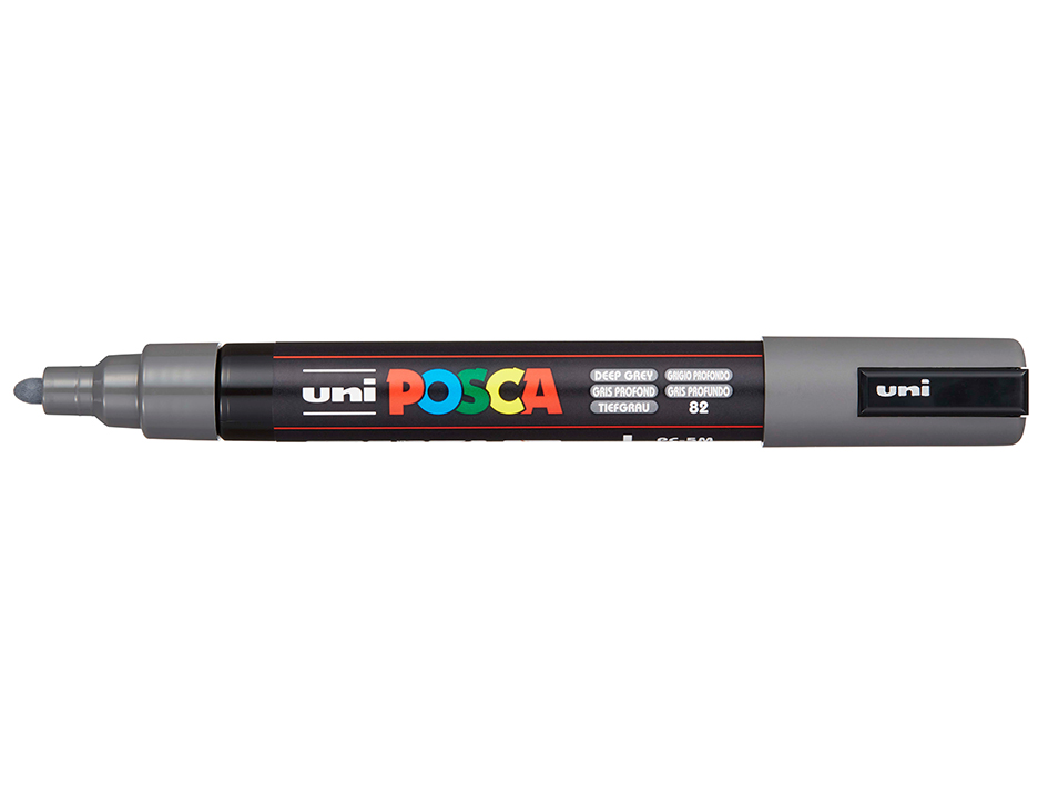 Uni POSCA PC-5M – Medium 1,8-2,5mm – 82 Deep Grey