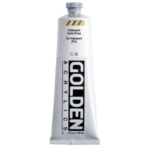 Golden Heavy Body Acrylic 148ml 4010-3 Iridescent Gold Fine S6