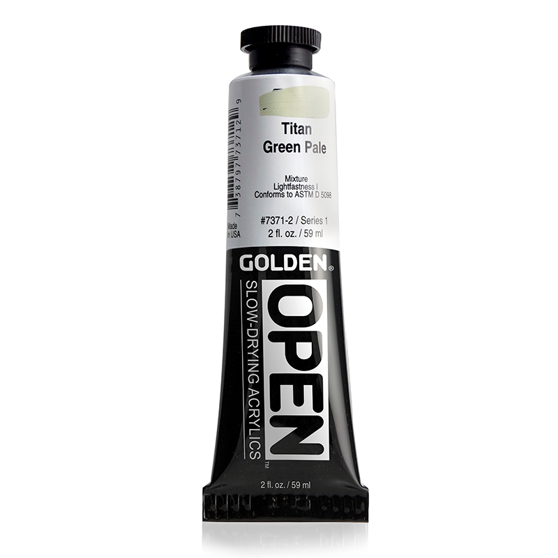 Golden Open Acrylic 59 ml 7371 Titan Green Pale S1