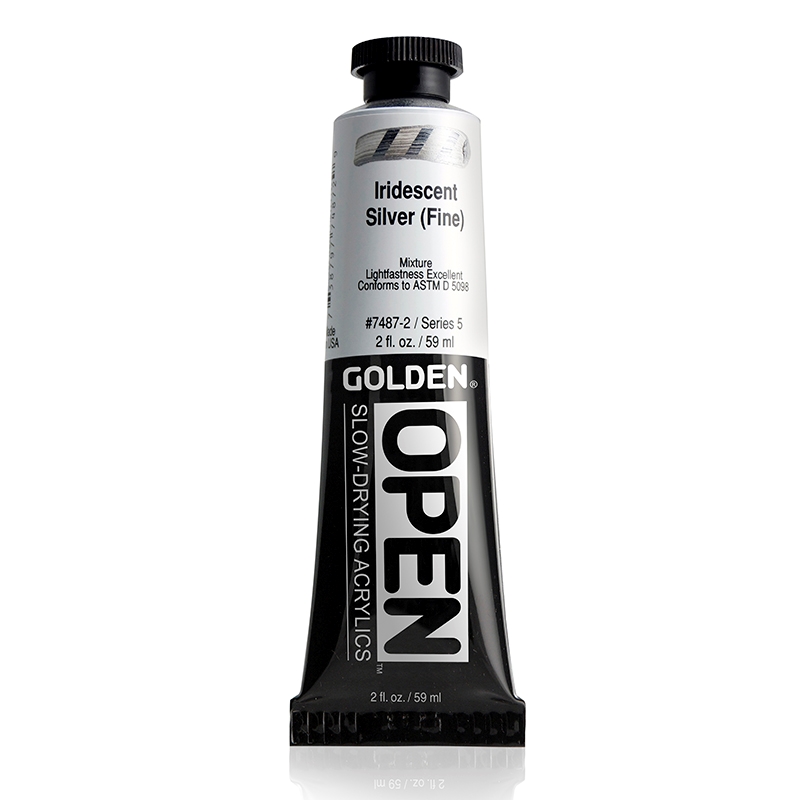 Golden Open Acrylic 59 ml 7487 Iridescent Silver (Fine) S5