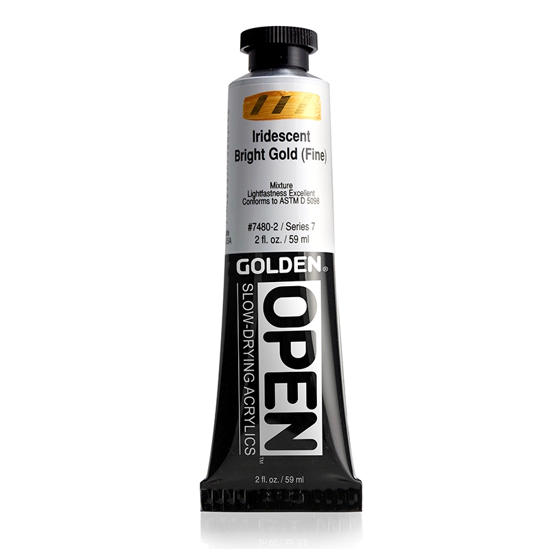 Golden Open Acrylic 59 ml 7480 Irideescent Brightgold Fine S7