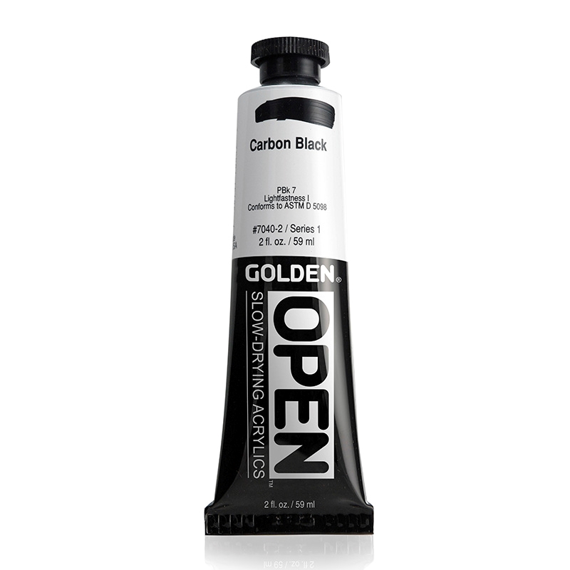 Golden Open Acrylic 59 ml 7040 Carbon Black S1