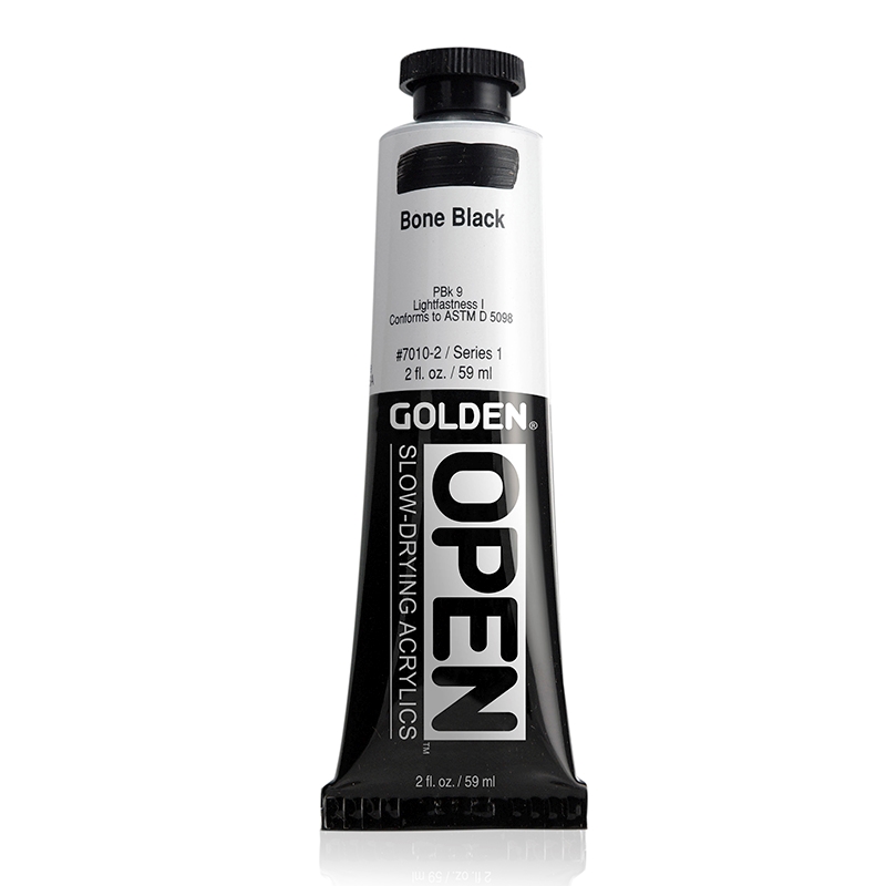 Golden Open Acrylic 59 ml 7010 Bone Black S1