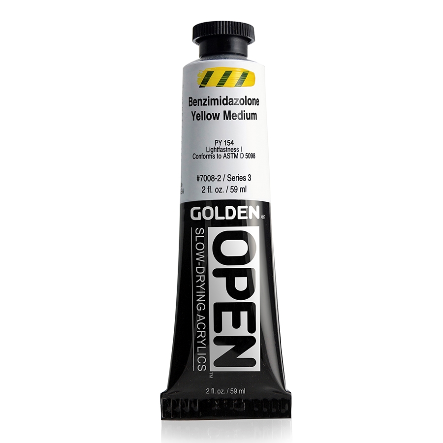 Golden Open Acrylic 59 ml 7008 Benzimidazolone Yellow Medium S3