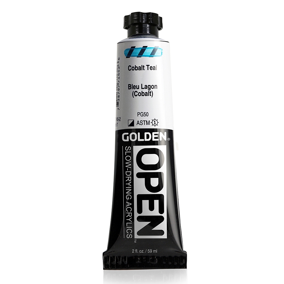 Golden Open Acrylic 59 ml 7145 Cobalt Teal S7