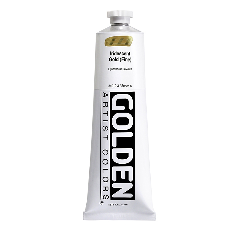 Golden Heavy Body Acrylic 148ml 4010 Iridescent Gold Fine S6