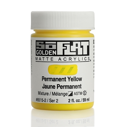 Golden SoFlat Acrylic 59ml 6515 Permanent Yellow S2