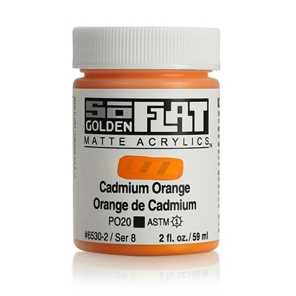 Golden SoFlat Acrylic 59ml 6530 Cadmium Orange S8