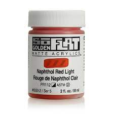 Golden SoFlat Acrylic 59ml 6550 Naphthol Red Light S5