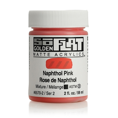 Golden SoFlat Acrylic 59ml 6570 Naphthol Pink S2