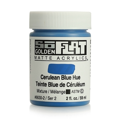 Golden SoFlat Acrylic 59ml 6630 Cerulean Blue Hue S2