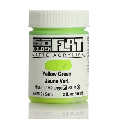 Golden SoFlat Acrylic 59ml 6675 Yellow Green S3