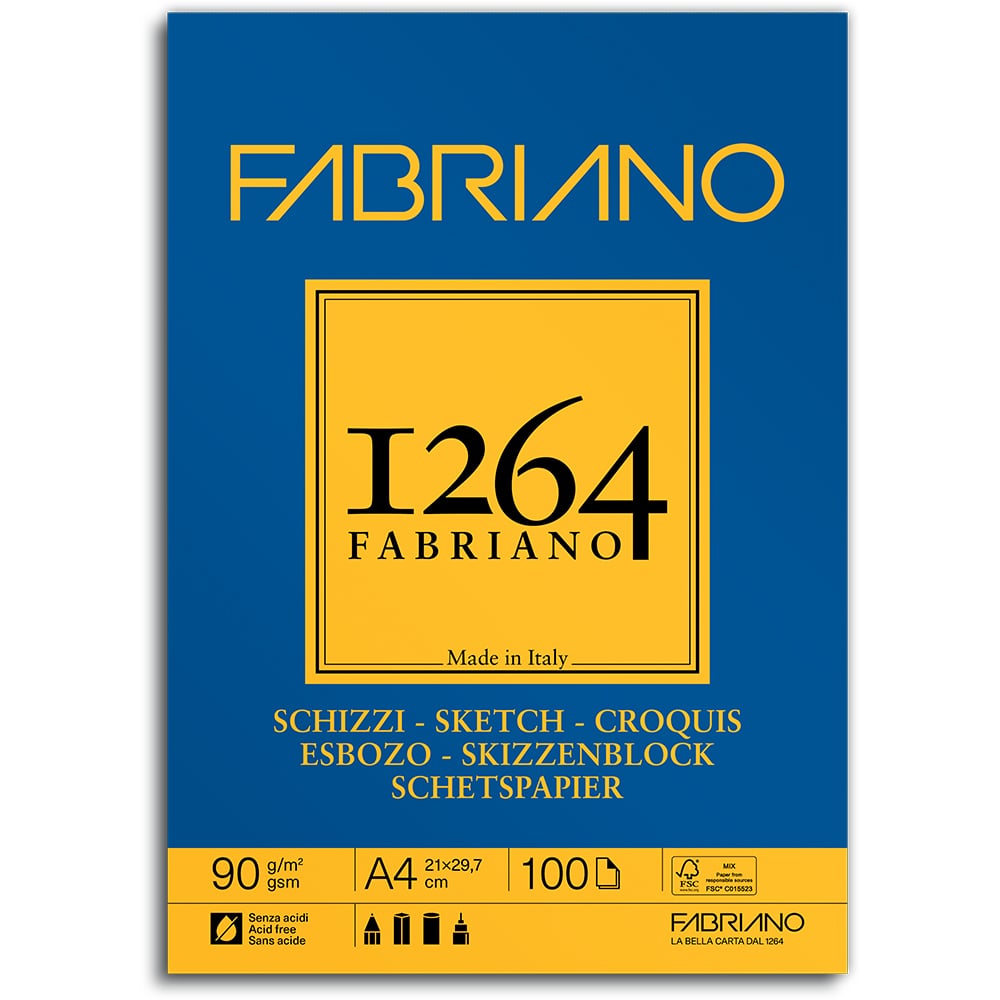 Fabriano 1264 Limt Sketch 90g A4 100ark