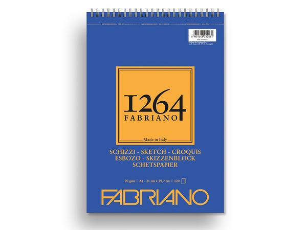 Fabriano 1264 Spiral Kortside Sketch 90g A4 120ark