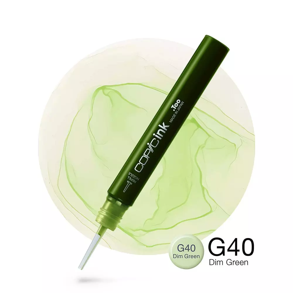 Copic Ink 12ml - G40 Dim Green