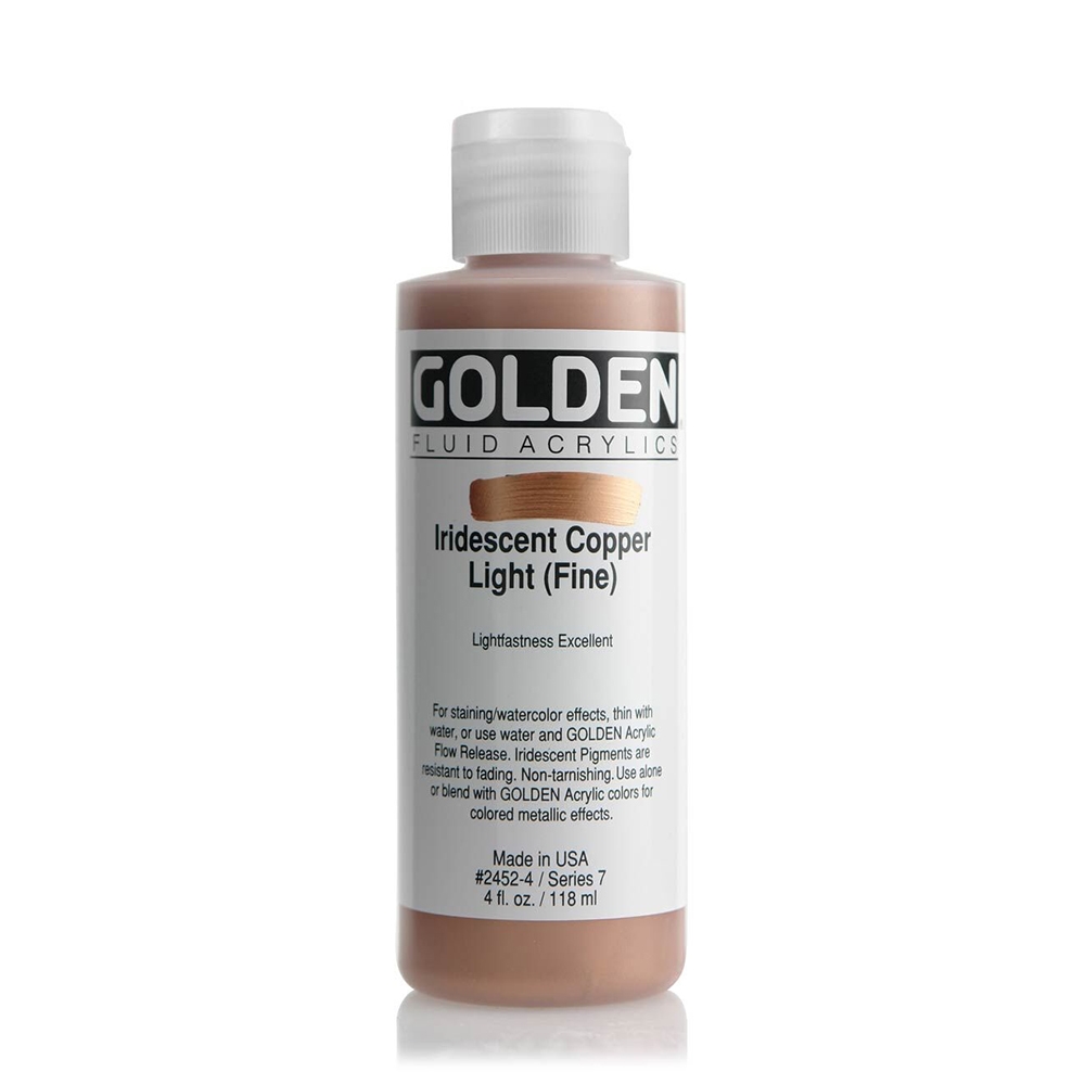 Golden Fluid Acrylic 118 ml 2451 Iridecent Copper Light (Fine) S7