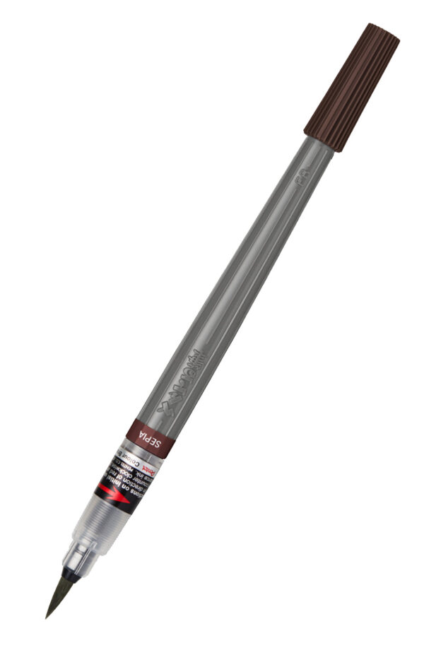 Pentel Arts Color Brush-Pen XGFP-141X Sepia Permanent