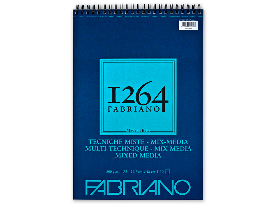 Fabriano 1264 Spiral Mixed Media 300g A5 15ark