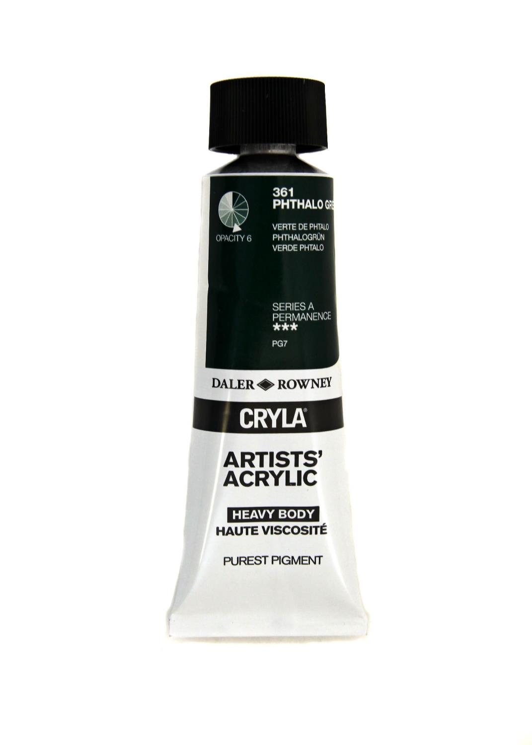 Daler Rowney Cryla 75ml 361 Phthalo Green Serie A