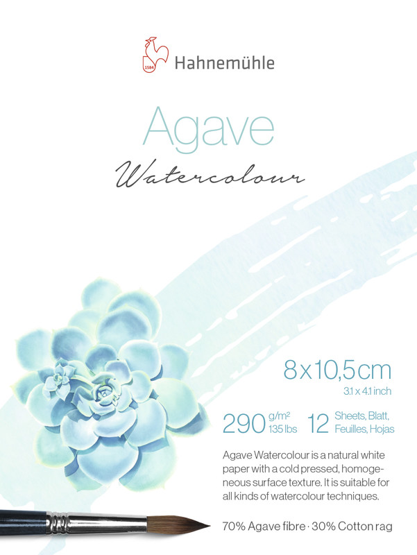 Hahnemühle Agave Watercolour 290gr. 8x10,5 625400