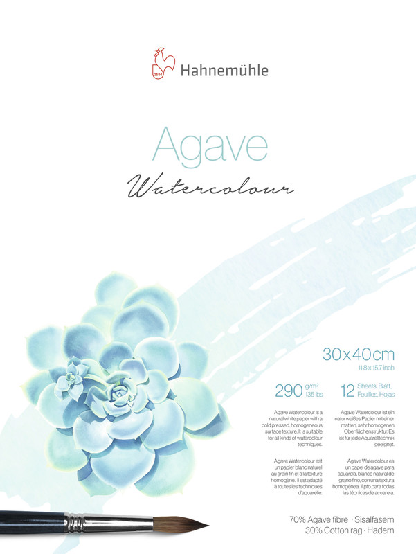 Hahnemühle Agave Watercolour 290gr. 30x40 625402