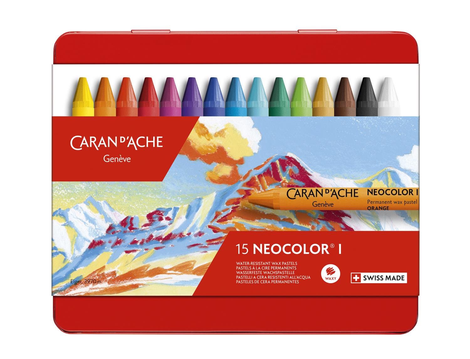 Caran `d ache Neocolor I Water-resistant Wax pastel 15