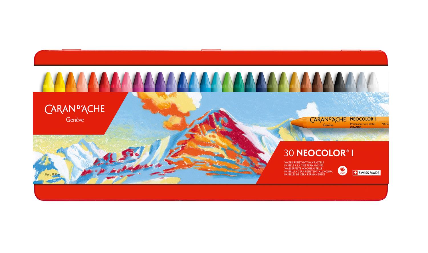 Caran `d ache Neocolor I Water-resistant Wax pastel 30