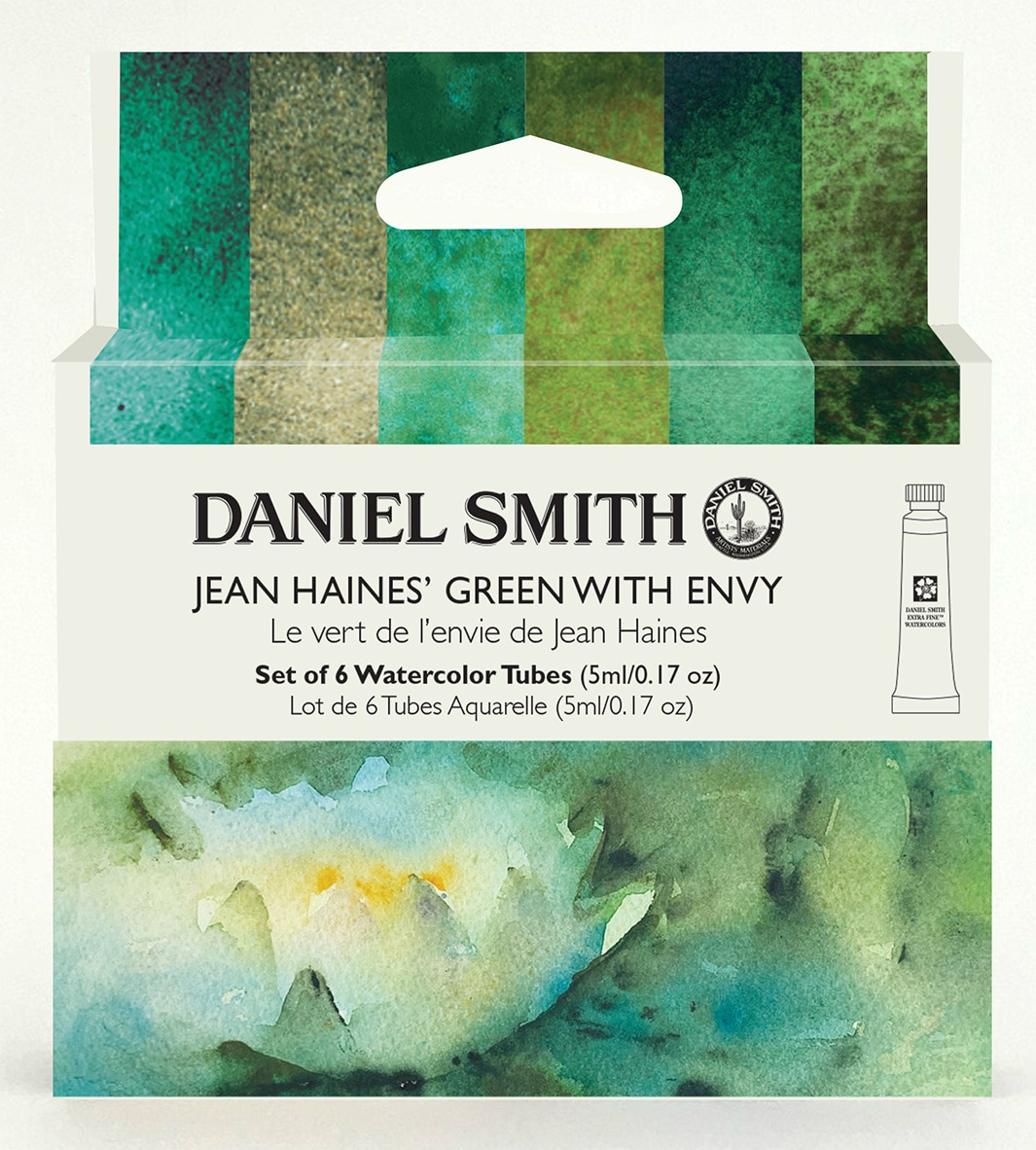 Daniel Smith Extra fine Watercolors 5 ml Tubes - Jean Haine`s Green with Envy Set - 6 Tubes
