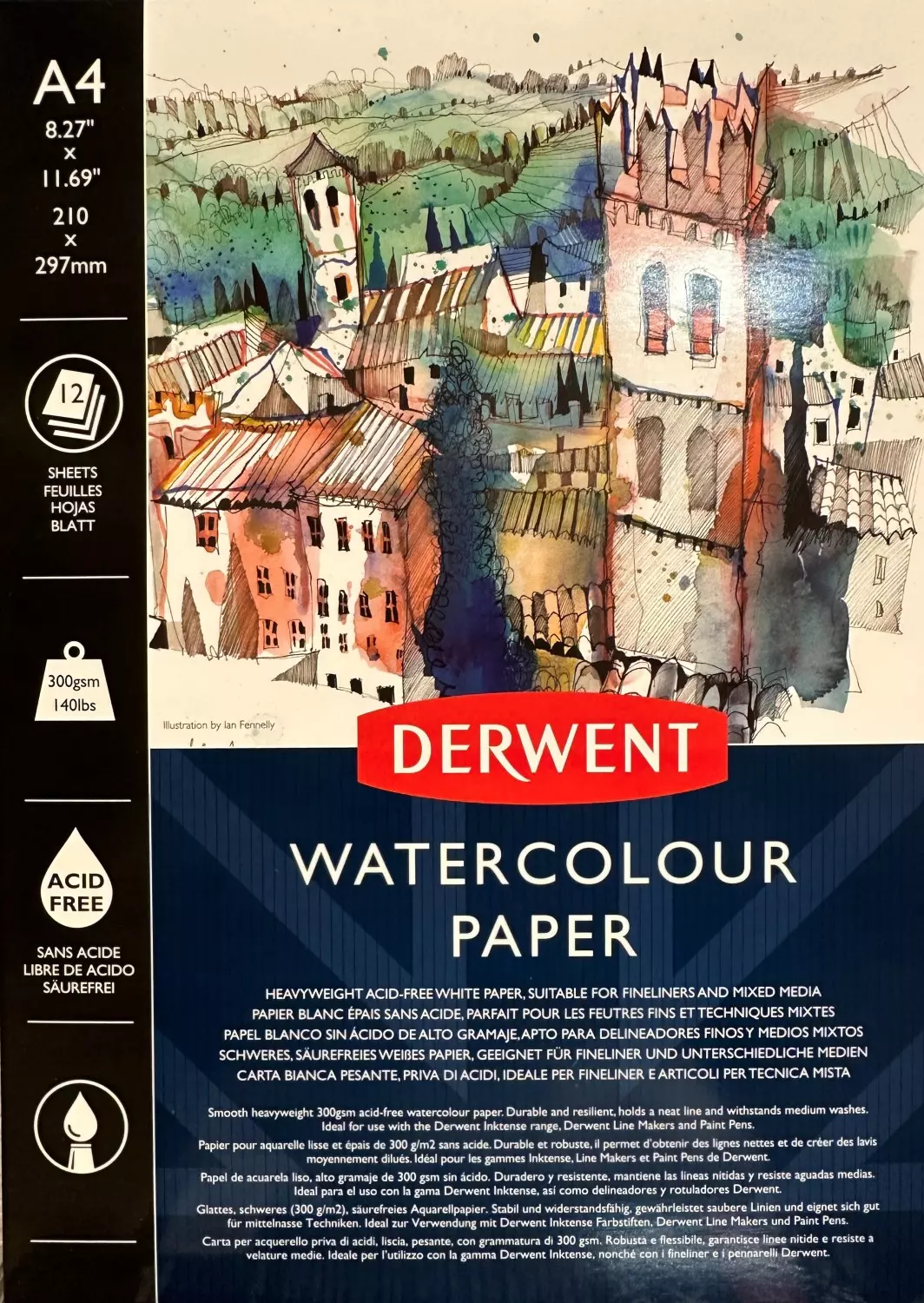 Derwent Watercolour paper A4 300 gr.